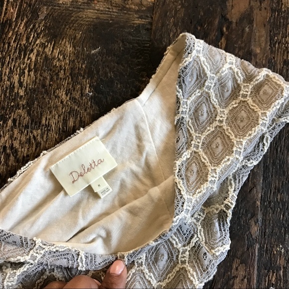 Anthropologie}• deletta grey and white top - Picture 4 of 8